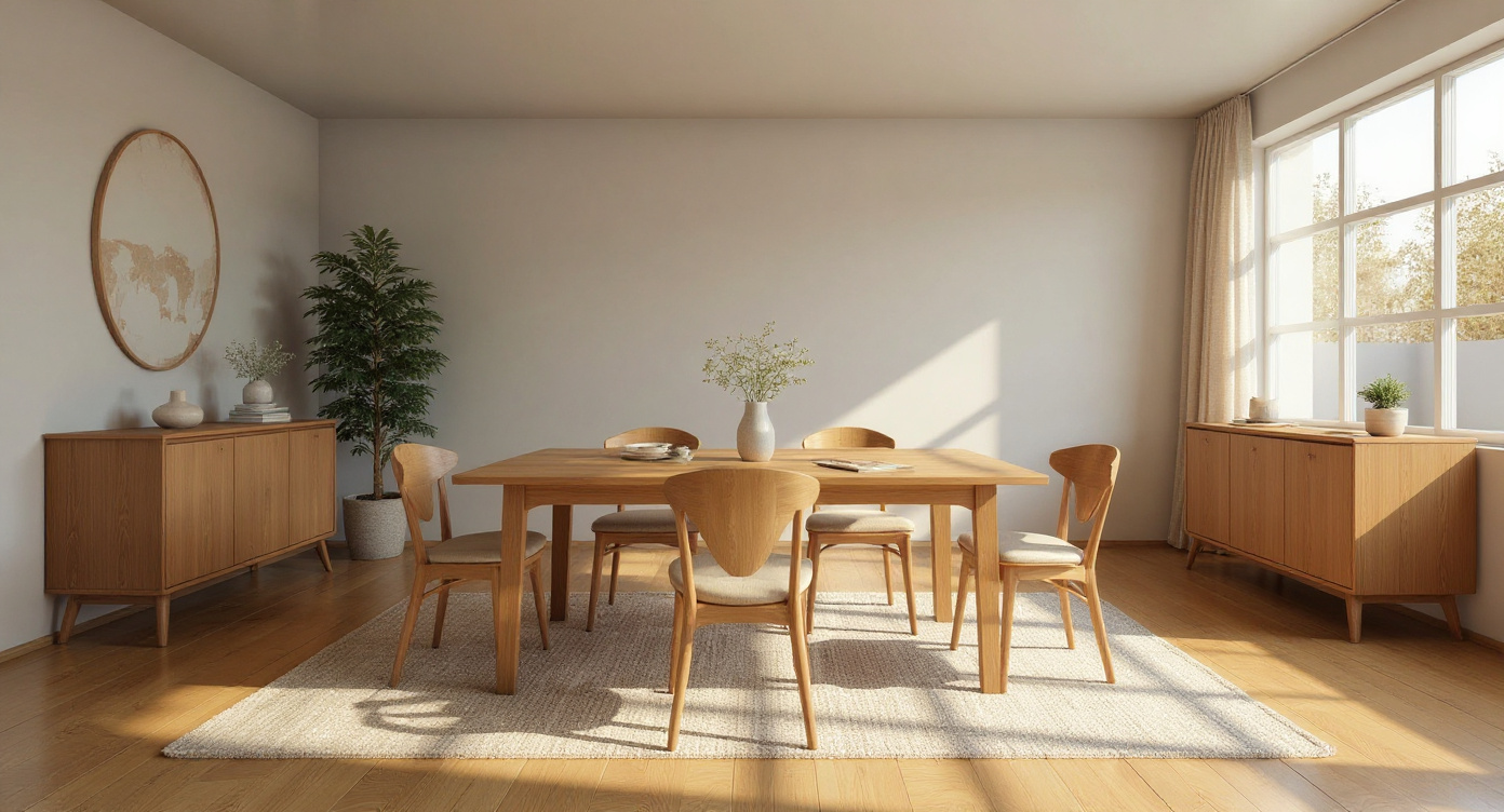 Pièce meublée après staging virtuel HomeIA